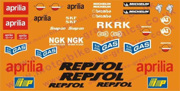 Aprilia Repsol Decal Set