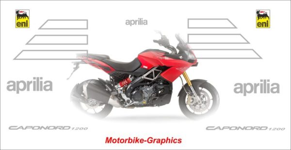 Aprilia Caponord 1200 Decals RED