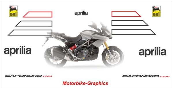 Aprilia Caponord 1200 Decals Silver