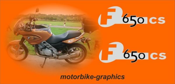 BMW F650 CS Decal Set