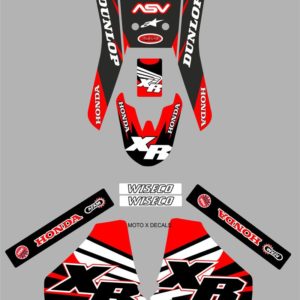 Honda Graphics XR250 XR400 1996 2004 XR Moto X Decals