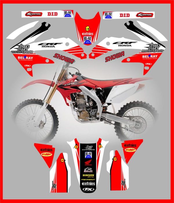 Honda C Reed #22 Team Graphics 2005-2006-2007-2008 CRF450R CRF450