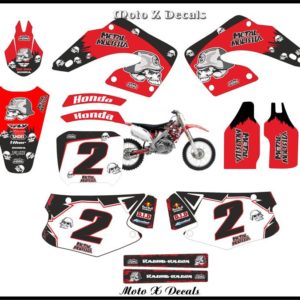 honda cr125 metal mulisha full decal motox set