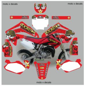 Honda CR85 2003-2012 METAL MULISHA RED DECALS GRAPHICS STICKERS MR-2