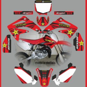 Honda CR85 2003-2012 ROCKSTAR RED DECALS GRAPHICS MOTO X RR-3