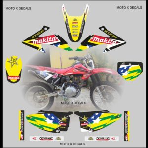 Honda CRF 230 Rockstar Brazil Decal Graphics Stickers