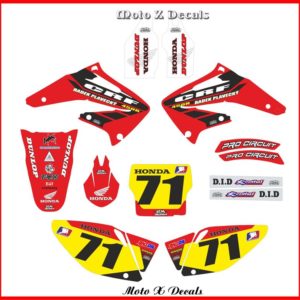 Honda CRF400R Radek Plavecky Moto X Decal Set