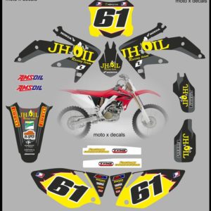 Honda CRF450 2008 JH Oil Decal Sticker Kit