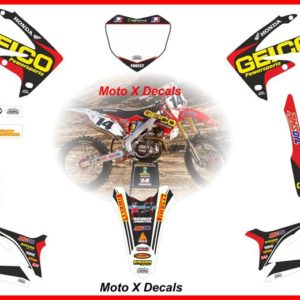 Honda CRF450 09-10 Geico Full Decal Set