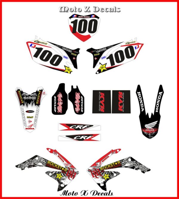 Honda CRF Hart & Huntington Moto-X Full Decal Graphics Set