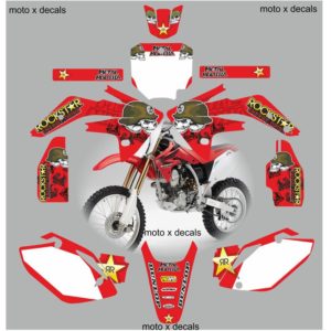 Honda CRF150 2007-2013 Metal Mulisha Red Decals MR-6