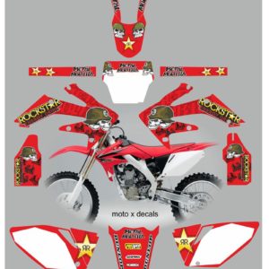 Honda CRF250 2004-2005 Metal Mulisha Red Decals Graphics Stickers MR7