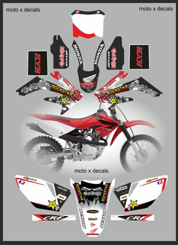 Honda CRF250 2006-2009 Hart Huntington Moto X Full Decals Set