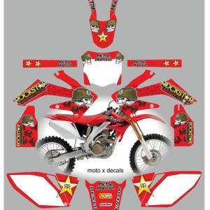 Honda CRF250 2006-2009 Metal Mulisha Red Decals MR9