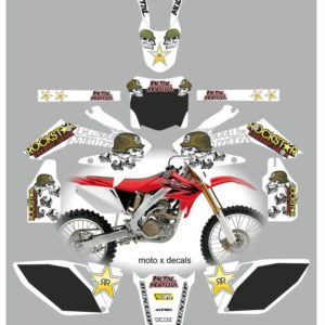 Honda CRF250 2006-2009 Metal Mulisha White Decals MW9