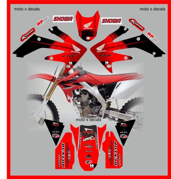 Honda CRF250r CRF250 2004-2009 Moto X Decals