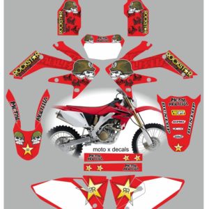 Honda CRF250X 2008 Metal Mulisha Red Decals MR11