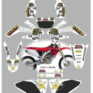 Honda CRF250X 2008 Metal Mulisha White Decals Graphics Stickers MW11