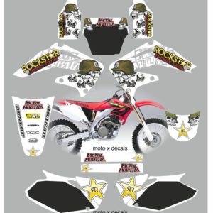 Honda CRF450 2002-2004 Metal Mulisha White Decals MW12