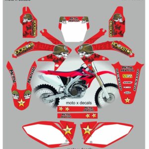 Honda CRF450 2005-2007 Metal Mulisha Red Decals MR13