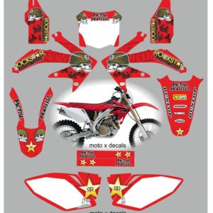 Honda CRF450 2008 Metal Mulisha Red Decals MR14