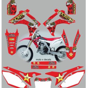 Honda CRF450 2013 Metal Mulisha Red Decals MR15