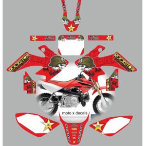 Honda CRF50 2004-2013 Metal Mulisha Red Decals Graphics Stickers MR4