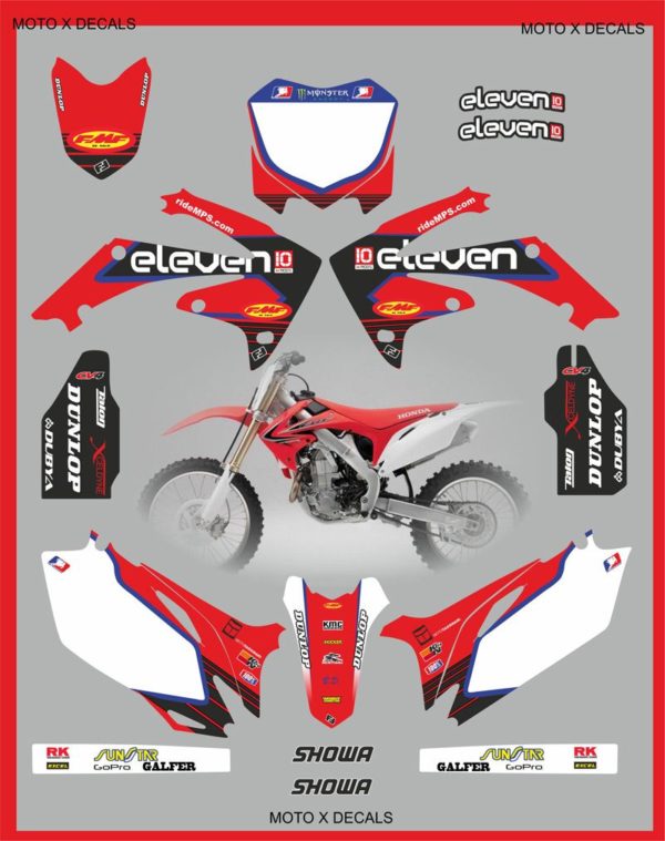 Honda Eleven Ten Mods Graphics CRF250R 10-13 CRF450R 2009-2012