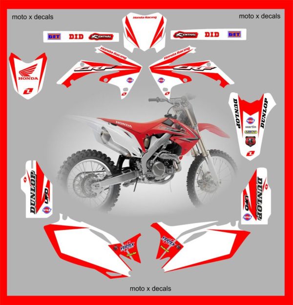 Honda Graphics 09-10-11-12 CRF450r 10-11-12-13 CRF250r Moto X