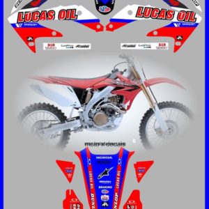 Honda Lucas Oil Graphics CRF450 CRF450 2005-2008 MotoX Decal Set