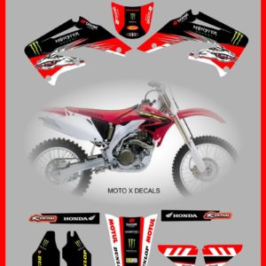 Honda Team 5th Dragon CRF450r CRF450 02-03-04 MotoX Decals Graphics Stickers