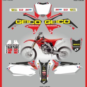 Honda Team Geico CRF250R CRF250 09-13 CRF450R CRF450 09-12