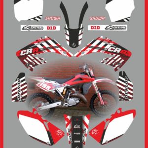 honda team graphics cr125 cr250 white cr 2002 2008