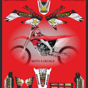 Honda Team Rockstar CRF250r CRF250 2004-2009 CRF250x Decals