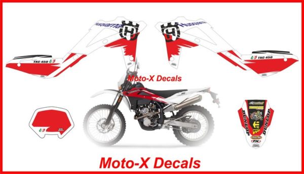 Husqvarna 2009 TXC 450 Red Decal Set