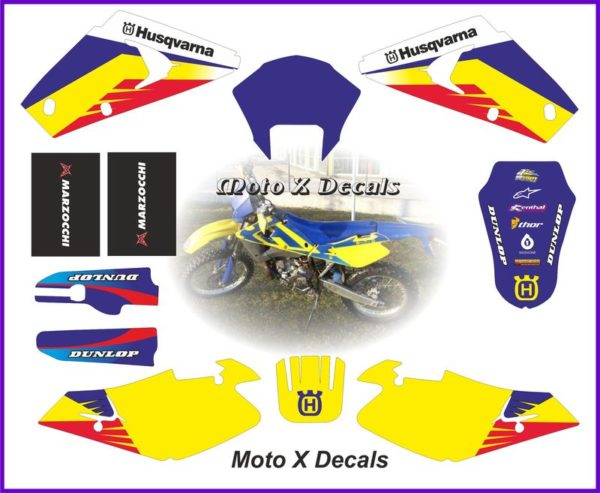 Husqvarna WR 250 2t 2001 Moto x Decal Set