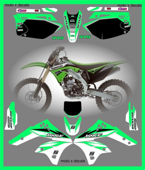 Kawasaki Team Graphics kxf kx250f Decals Stickers Moto-X