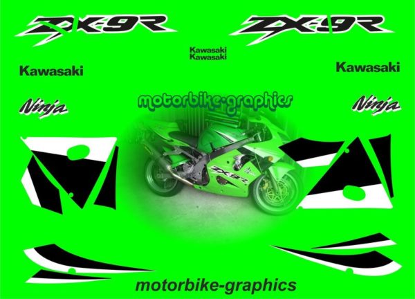 Kawasaki ZX-9R 2002 Full Decal Set