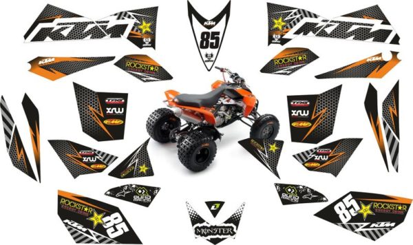 KTM 700R Quad Bike Decals stickers Graphics Full kit