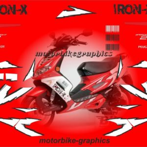 PEUGEOT Speedfight2 Iron-X Full Decal Set