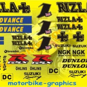 Suzuki Rizla Yellow Bike