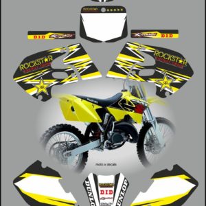 Suzuki RM125-250 1999-2000 Rockstar Black Decals rb2