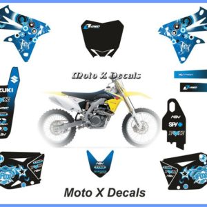 Suzuki 08-09 RMZ450 Moto-X Fox Decals