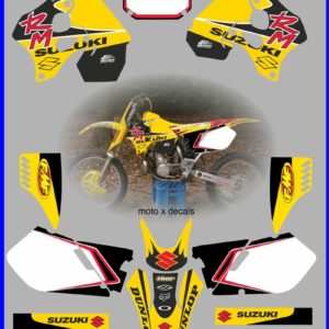 Suzuki RM250 1997-1998 Decals Graphics Stickers