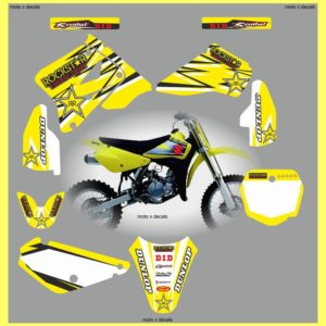 Suzuki-RM85-2001-2013-rockstar-yellow-decals-stickers-graphics-ry1