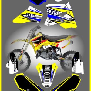 Suzuki RM85 Team Full Decal Stickers Graphics Moto-x Kit