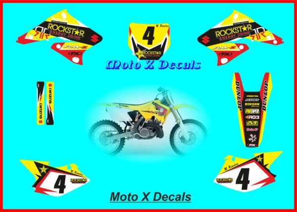 Suzuki RMZ250 2004-2006 Rockstar Decal Moto-X Set