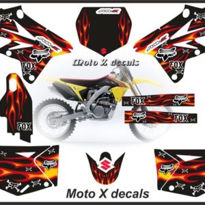 Suzuki RMZ250 2009 Fox Flame Moto-X Set