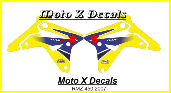 Suzuki-RMZ-450-2007-Standard-Shroud-Decals-Graphics-Moto-X