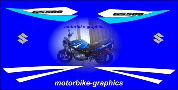 suzuki gs 500 full decal set